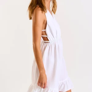 magasins pour Banana Moon Robe Ouverte Blanche Elvina Holidays 13