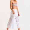 soldes de Noël Banana Moon Jupe Longue De Plage Blanche à Volants ENARA COCOBEACH 17