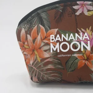 Banana Moon Pochette Marron Fleuris Graphite Sunrama à prix d'occasion 7