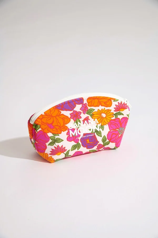 Banana Moon Pochette écrue à Fleurs Graphite Sunrama Livraison gratuite 1