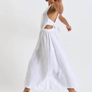 Service Clients Dédié Banana Moon Robe Longue Blanche Sophistiquée HELOISE CHERYLL 11