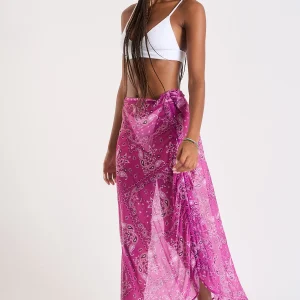 Banana Moon Jupe Paréo Imprima Bandanas Fushia Lenai Benitatul Top ventes 9