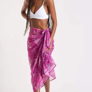 Banana Moon Jupe Paréo Imprima Bandanas Fushia Lenai Benitatul Top ventes 11