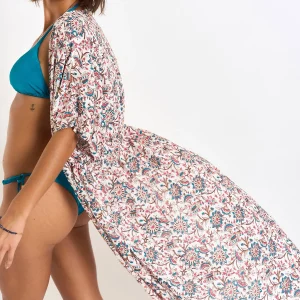 Banana Moon Kimono Long Fleuri écru LUANA MATAPALOVOIL jusqu'à 12