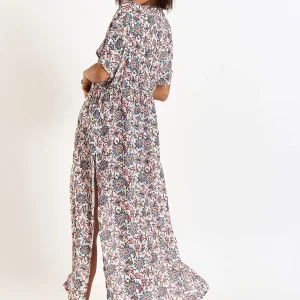 Banana Moon Kimono Long Fleuri écru LUANA MATAPALOVOIL jusqu'à 10