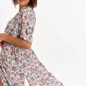 Banana Moon Kimono Long Fleuri écru LUANA MATAPALOVOIL jusqu'à 8