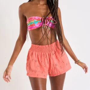 dernière tendance Banana Moon Short Court Ajouré Orange MAONA CRAMBERRY 11