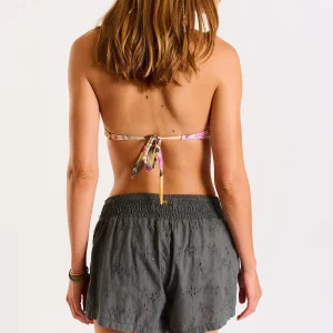 Banana Moon Short Court Ajouré Kaki MAONA CRAMBERRY luxe soldes 15