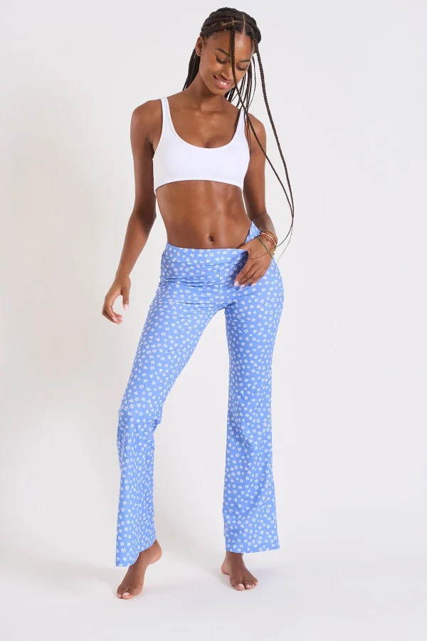 meilleure qualité Banana Moon Pantalon Bleu Imprimé Hibiscus Noelo Bloomgirl 3