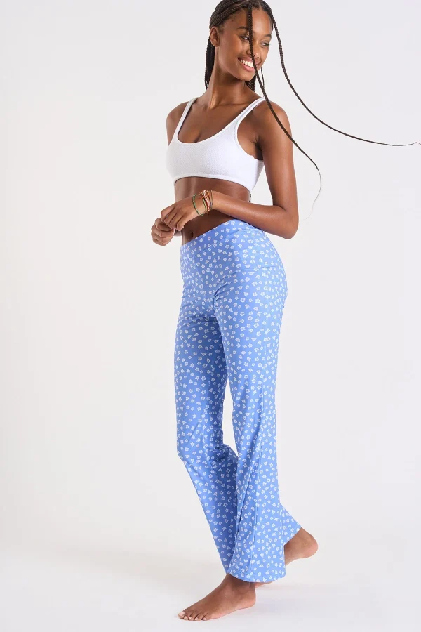 meilleure qualité Banana Moon Pantalon Bleu Imprimé Hibiscus Noelo Bloomgirl 4