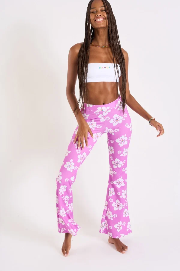 grossiste en ligne Banana Moon Pantalon Lilas Imprimé Fleur Noelo Islandgirl 3