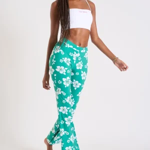 Banana Moon Pantalon Vert Imprimé Fleur Noelo Islandgirl site soldes 9