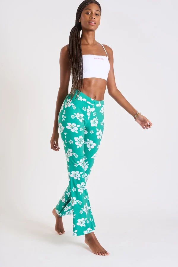 Banana Moon Pantalon Vert Imprimé Fleur Noelo Islandgirl site soldes 3