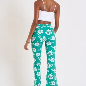 Banana Moon Pantalon Vert Imprimé Fleur Noelo Islandgirl site soldes 11