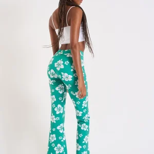 Banana Moon Pantalon Vert Imprimé Fleur Noelo Islandgirl site soldes 13