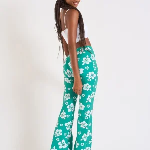 Banana Moon Pantalon Vert Imprimé Fleur Noelo Islandgirl site soldes 15