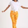 Banana Moon Pantalon évasé Orange Tie-and-dye Noelo Smiledye meilleure qualité 19