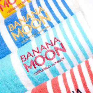 Service Clients Dédié Banana Moon Serviette De Plage Rayée Corail HYGIE TOWELY 9