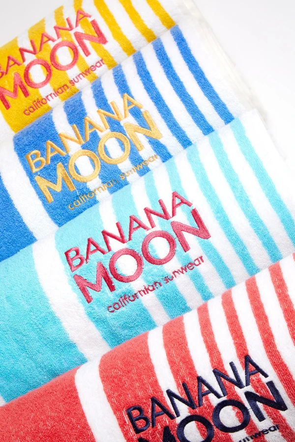 Service Clients Dédié Banana Moon Serviette De Plage Rayée Corail HYGIE TOWELY 4
