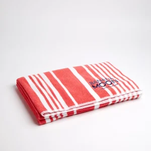 Service Clients Dédié Banana Moon Serviette De Plage Rayée Corail HYGIE TOWELY 7