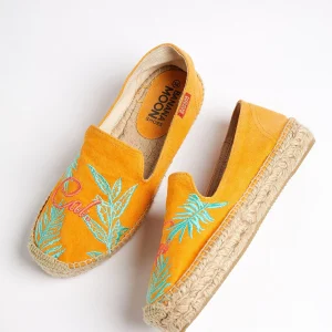 grande surprise Banana Moon Espadrilles Oranges Compensées Et Brodées VERAO ESPADRILLE 7