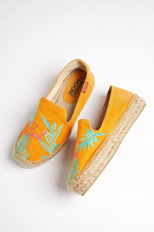 grande surprise Banana Moon Espadrilles Oranges Compensées Et Brodées VERAO ESPADRILLE 3