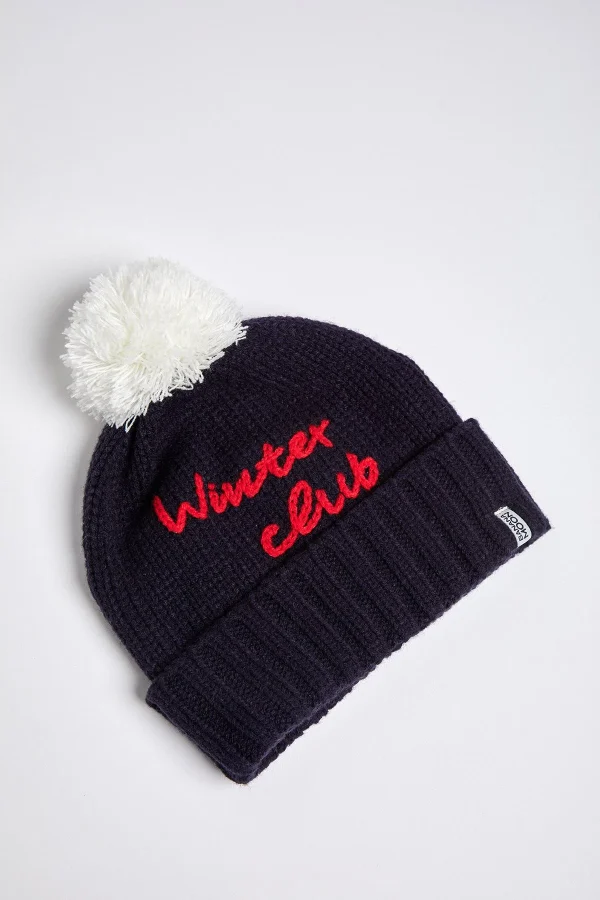 bas prix Banana Moon Bonnet Femme Bleu Marine Brodé AIKAN LIMERICK 4