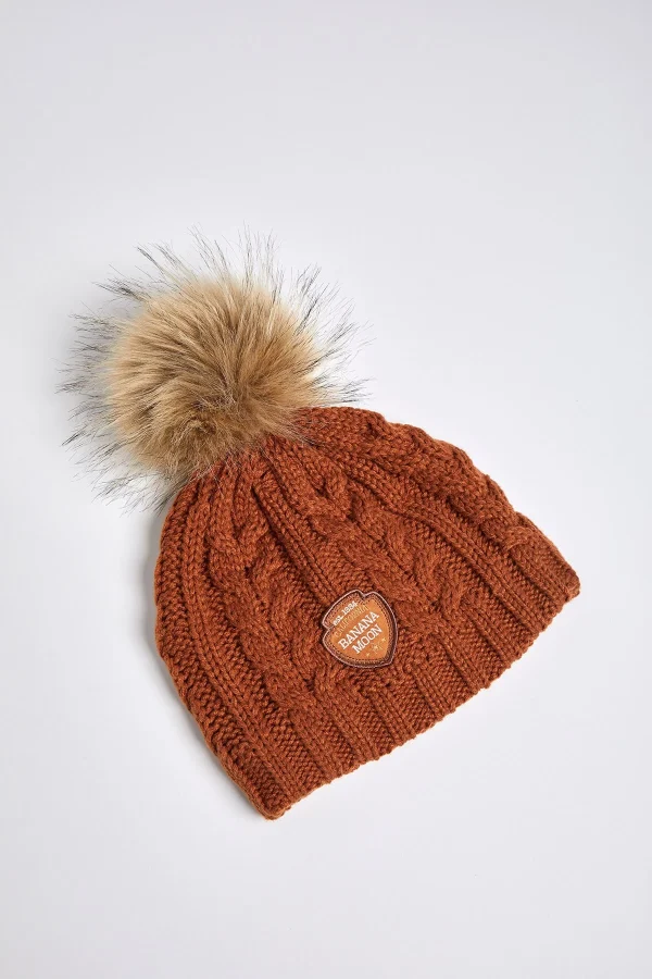 Banana Moon Bonnet Torsadé Femme Camel DOTTI LEMONWOOD achat pas cher 3