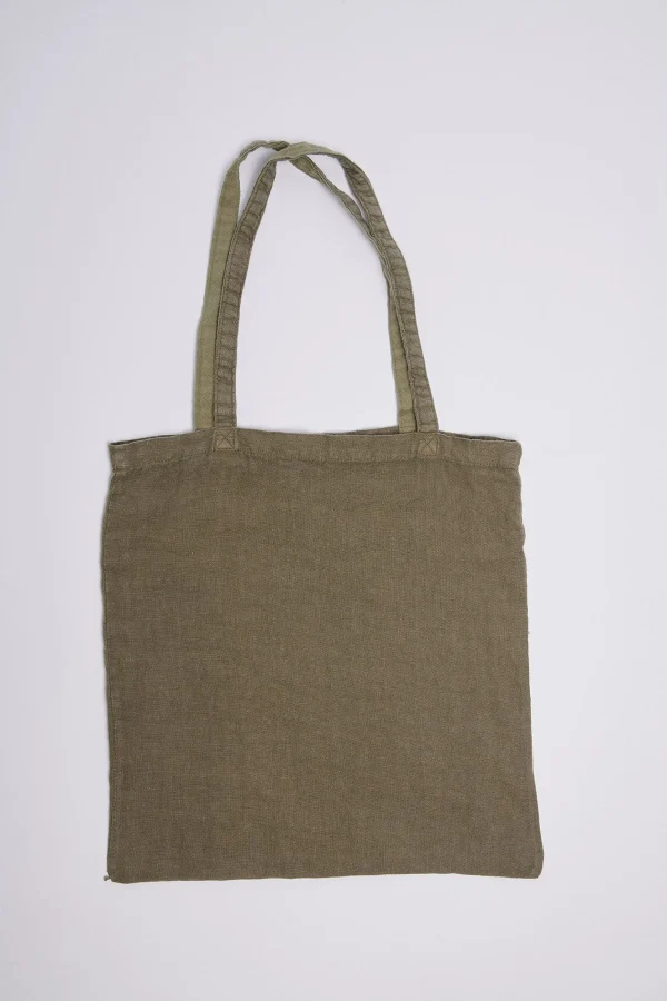 Banana Moon Totebag En Lin Kaki Toteclub beauté 6