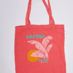 Banana Moon Totebag En Lin Rose Toteclub pas cher en vente 9