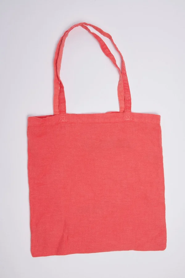 Banana Moon Totebag En Lin Rose Toteclub pas cher en vente 5