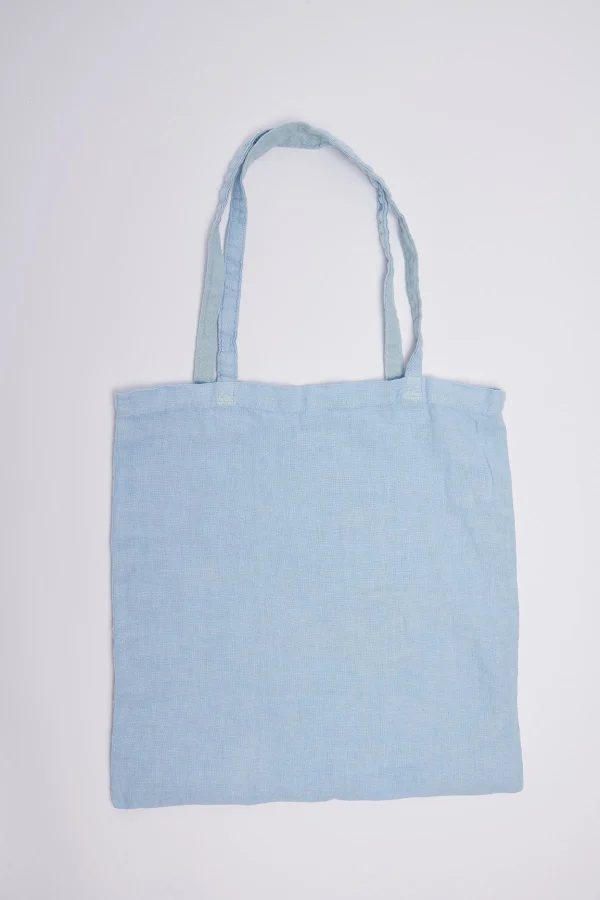 Banana Moon Totebag En Lin Bleu Ciel Toteclub à prix d'occasion 8